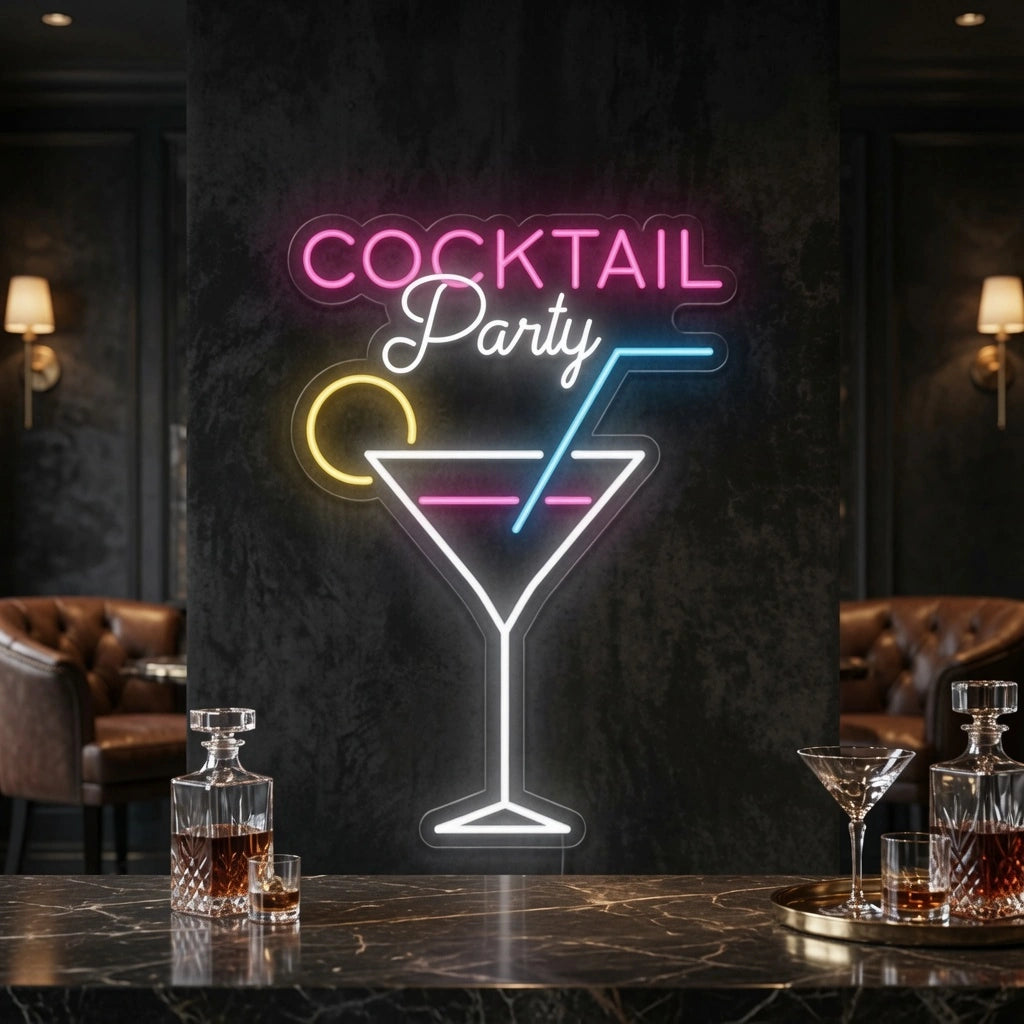 Cocktail Party LED Neon Sign Wall Neon Sign - 02 High-Converting Product Image