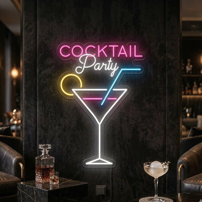 Cocktail Party LED Neon Sign Wall Neon Sign - Shineneon