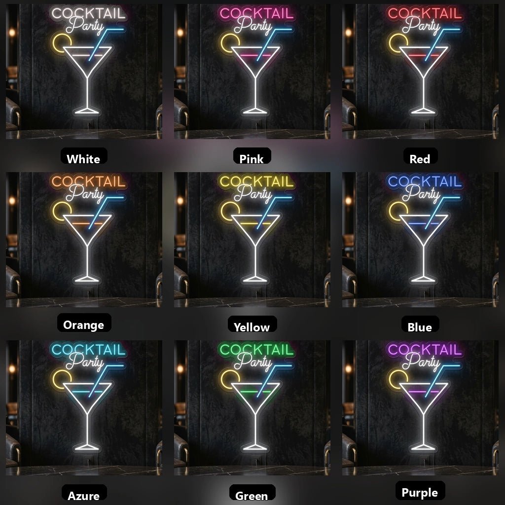 Cocktail Party LED Neon Sign Wall Neon Sign - Shineneon
