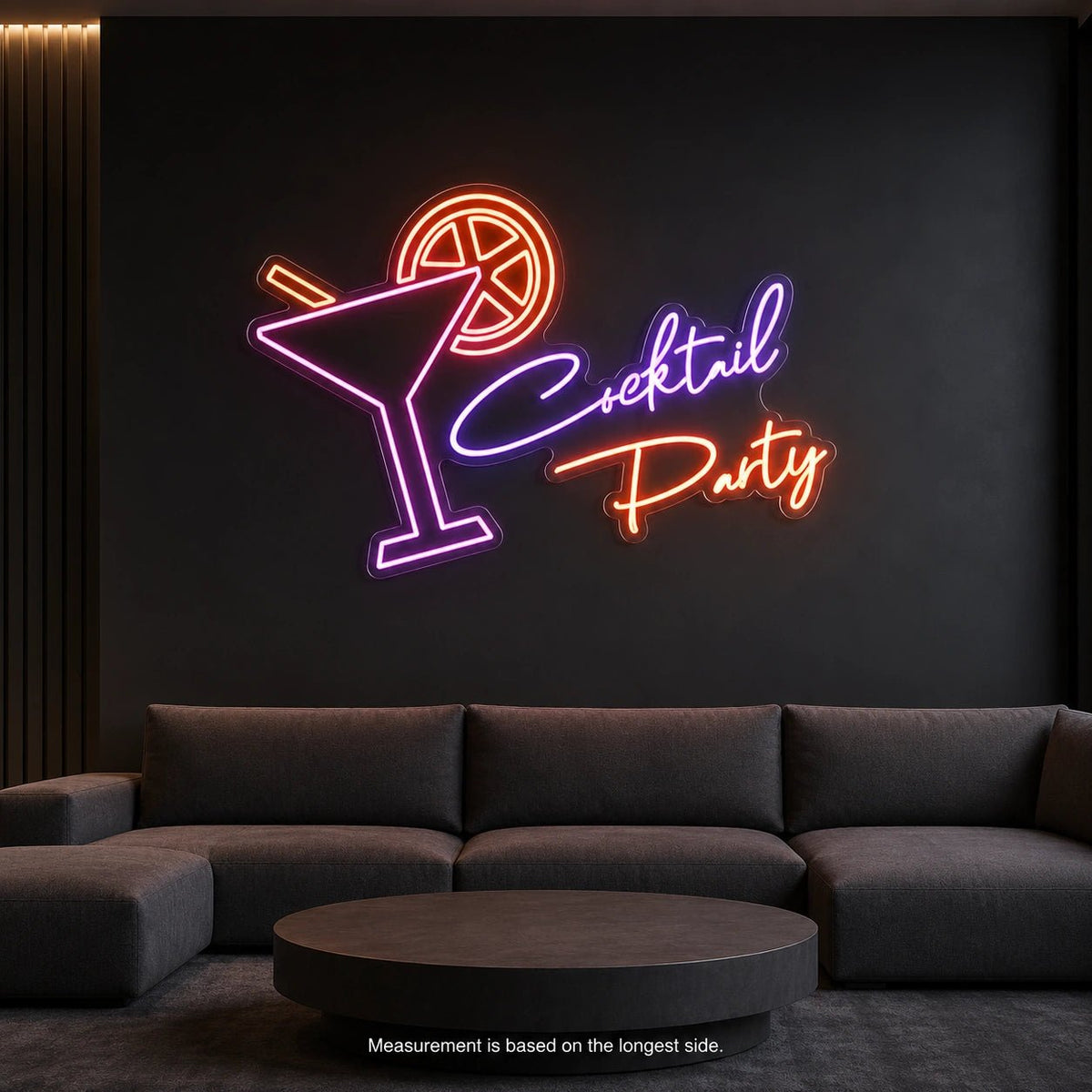 Cocktail Party Martini Glass LED Neon Sign - Shineneon
