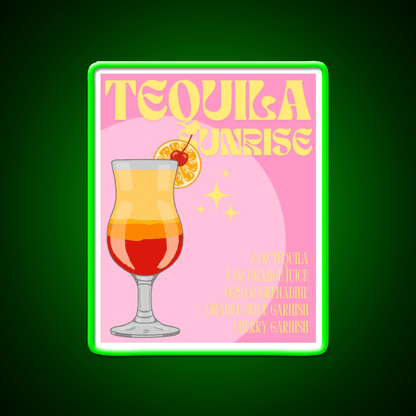 Cocktail Poster Cocktail Bar Decor Led Neon Sign Rgb Color - Shineneon