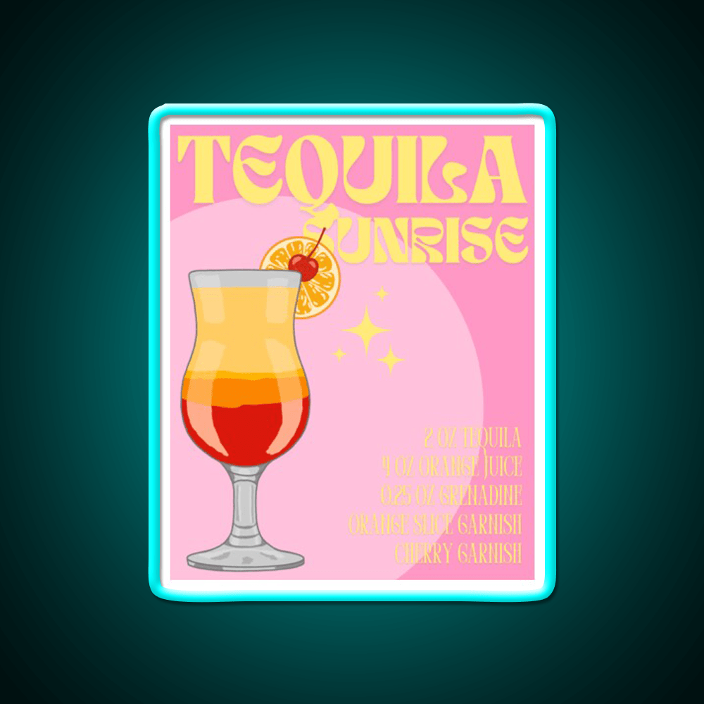 Cocktail Poster Cocktail Bar Decor Led Neon Sign Rgb Color - Shineneon