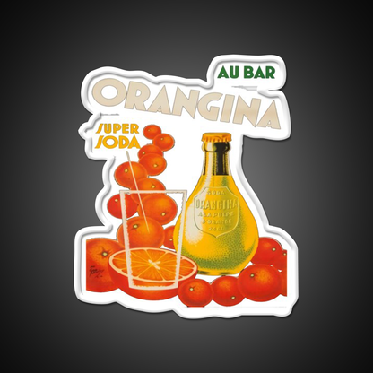 Cocktail Poster Orangina Soda Au Bar Cocktail Bar Decor Led Neon Sign Rgb Color - LED neon sign view 11
