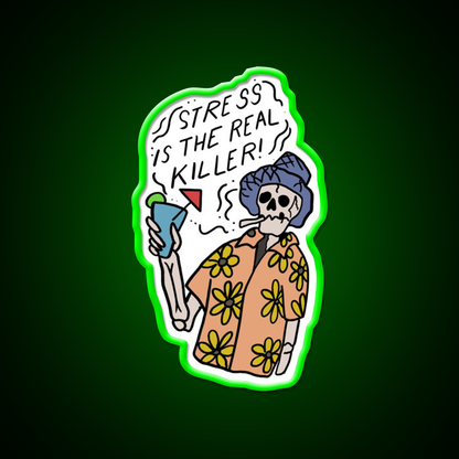 Cocktail Stress Is The Real Killer Cocktail Bar Decor Led Neon Sign Rgb Color - LED neon sign view 8