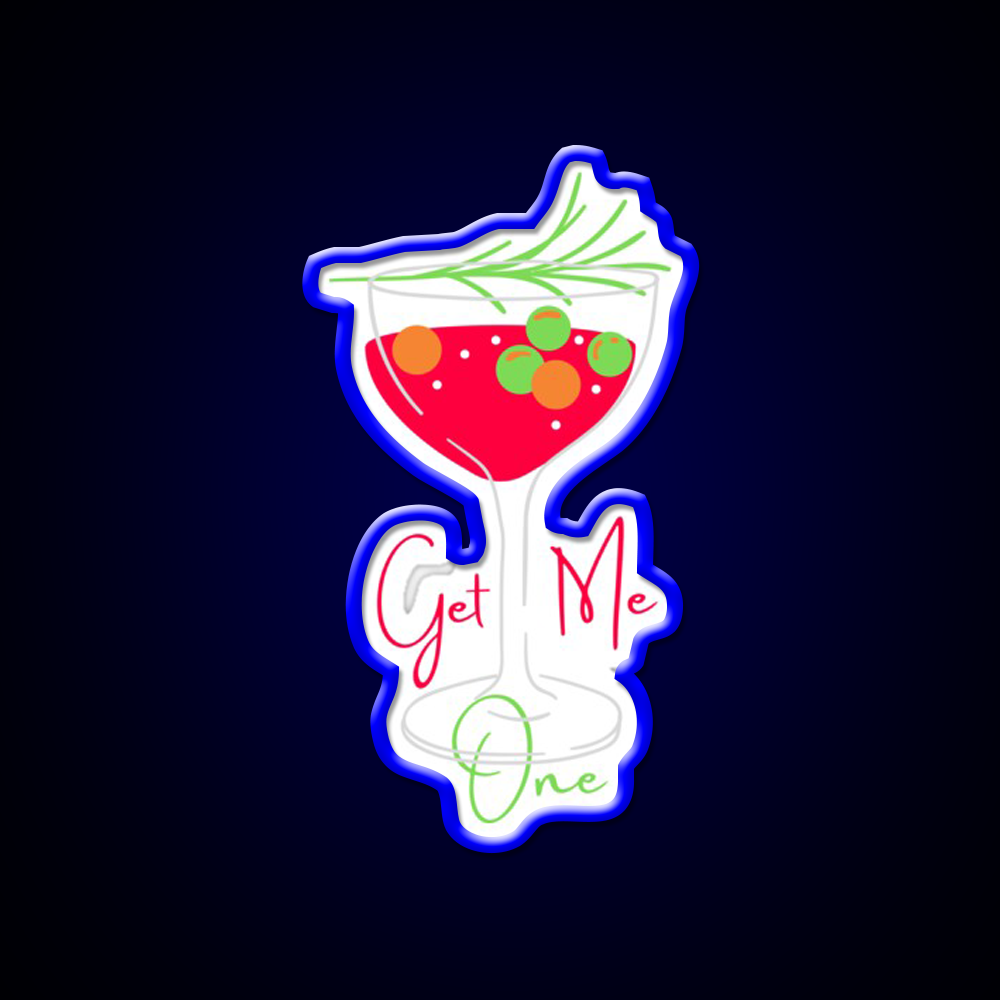Cocktail Summer Get Me One Cocktail Bar Decor Led Neon Sign Rgb Color - LED neon sign view 5