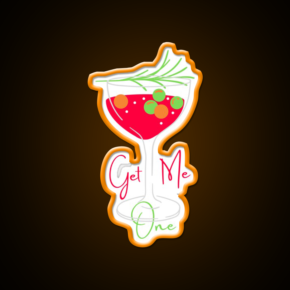 Cocktail Summer Get Me One Cocktail Bar Decor Led Neon Sign Rgb Color - LED neon sign view 6
