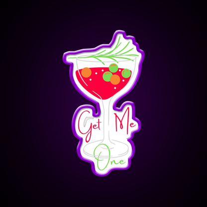Cocktail Summer Get Me One Cocktail Bar Decor Led Neon Sign Rgb Color - LED neon sign view 9