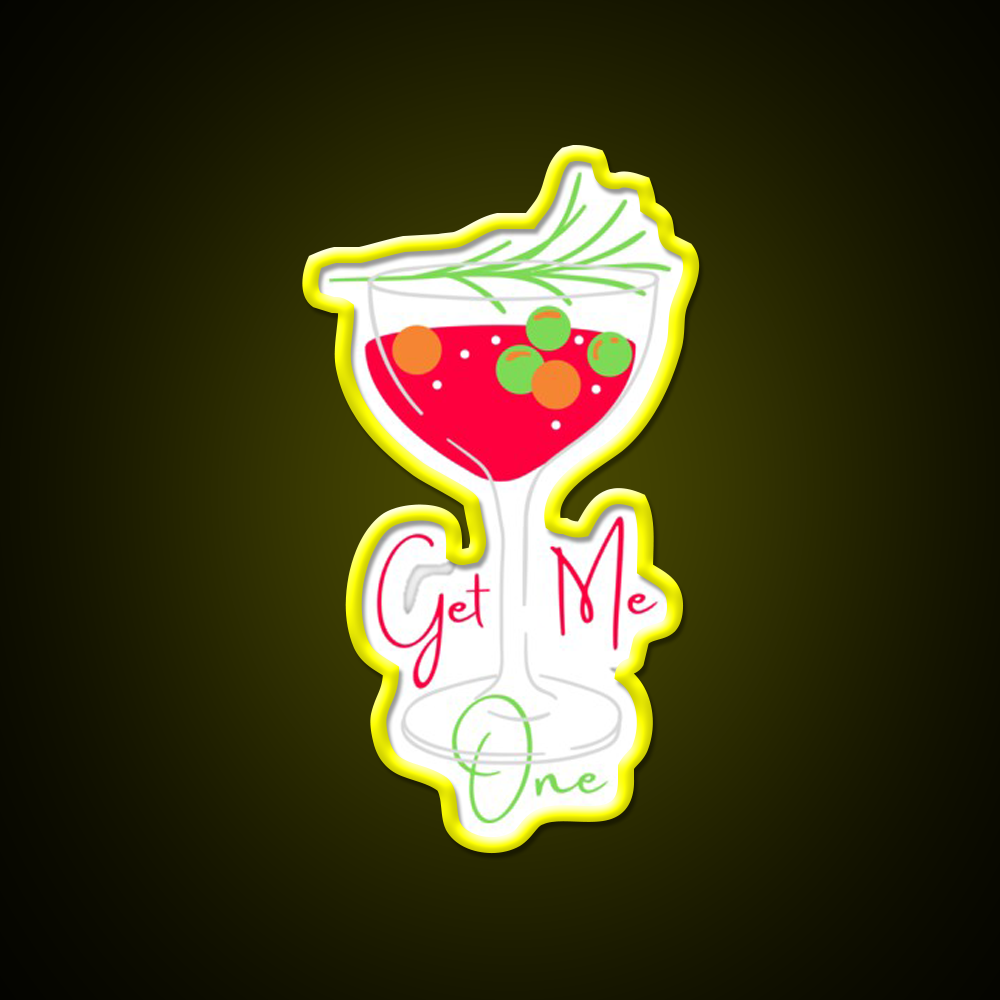 Cocktail Summer Get Me One Cocktail Bar Decor Led Neon Sign Rgb Color - LED neon sign view 7