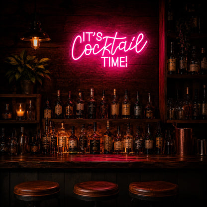 Cocktail Time LED Neon Sign - 02 High-Converting Product Image
