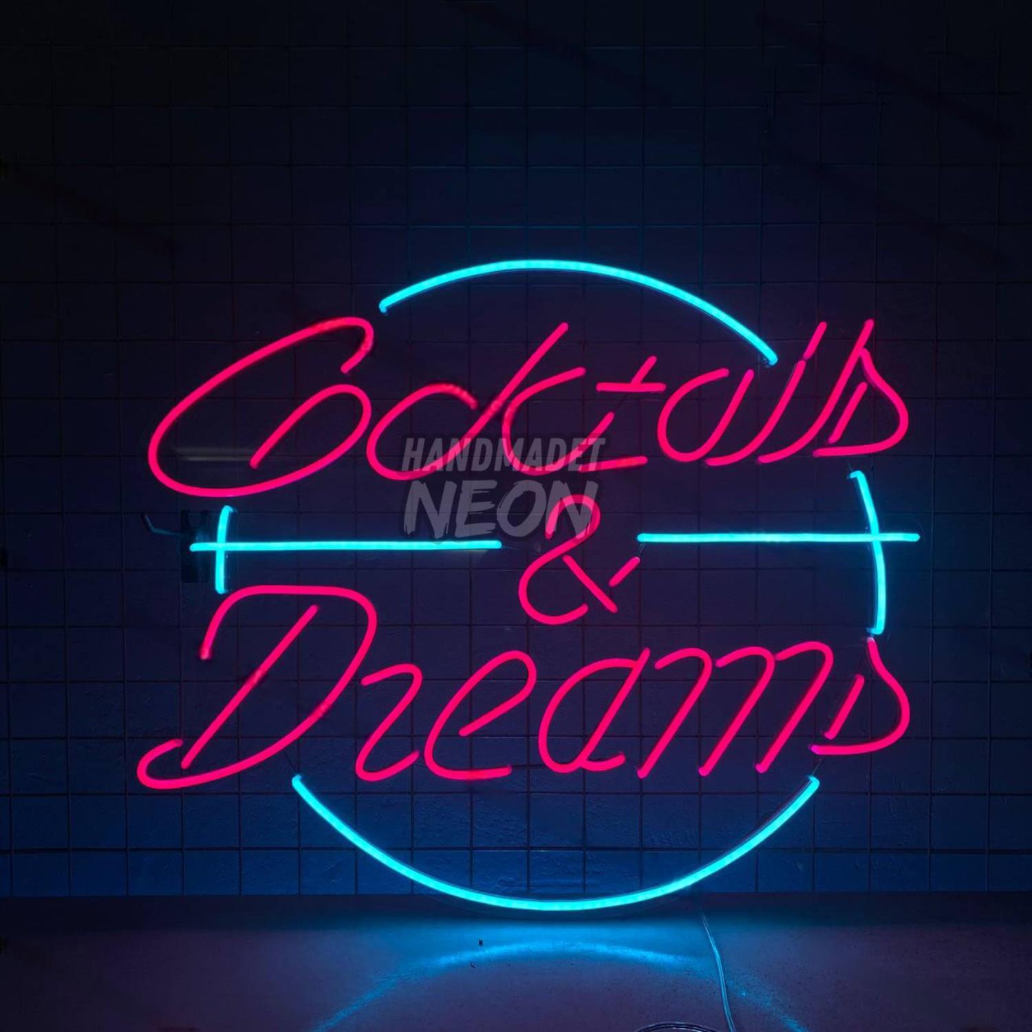 Cocktails And Dreams Led Neon Sign Bar Led Neon Sign Led Decor | Shineneon