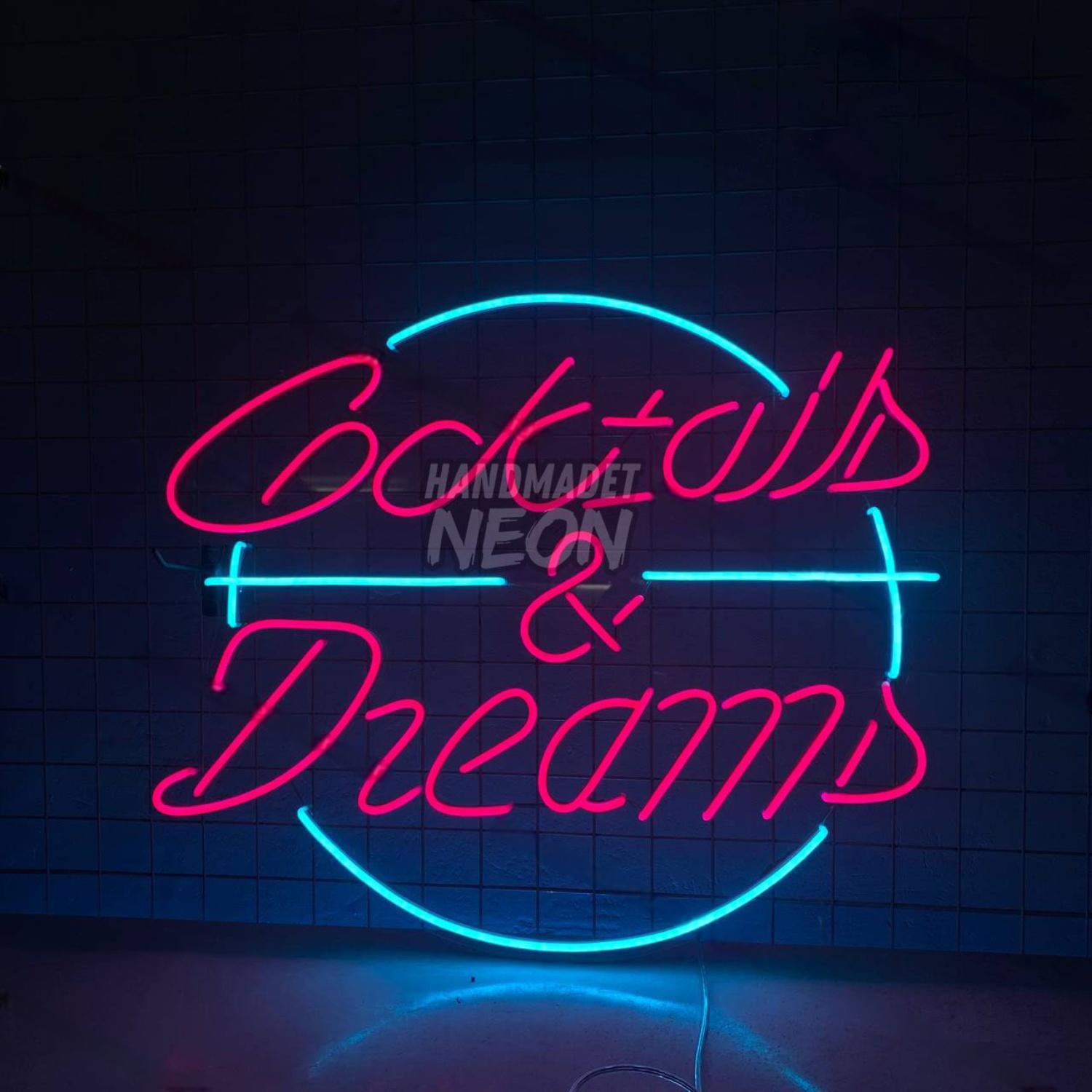 Cocktails And Dreams Led Neon Sign Bar Led Neon Sign Led Decor | Shineneon