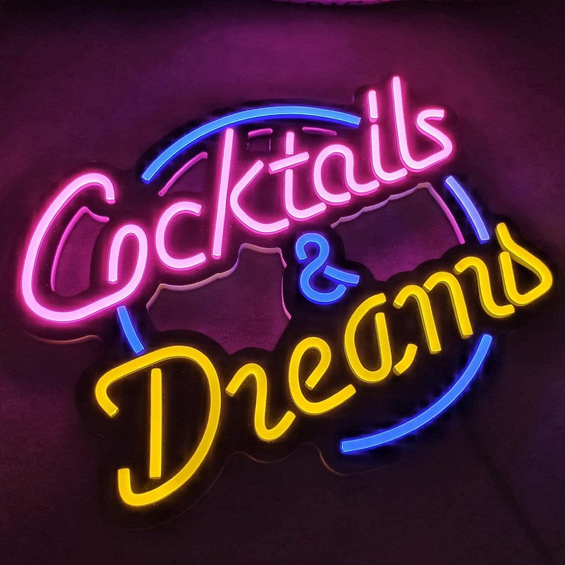 Cocktails And Dreams Led Sign Business Neon Sign