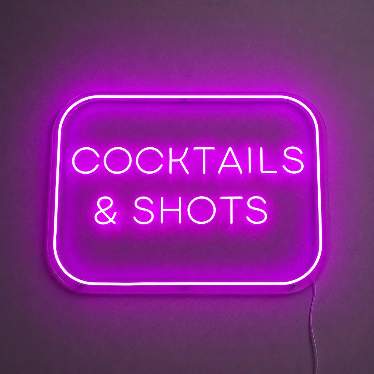 Cocktails And Shots Neon Sign LED Neon Sign main product image