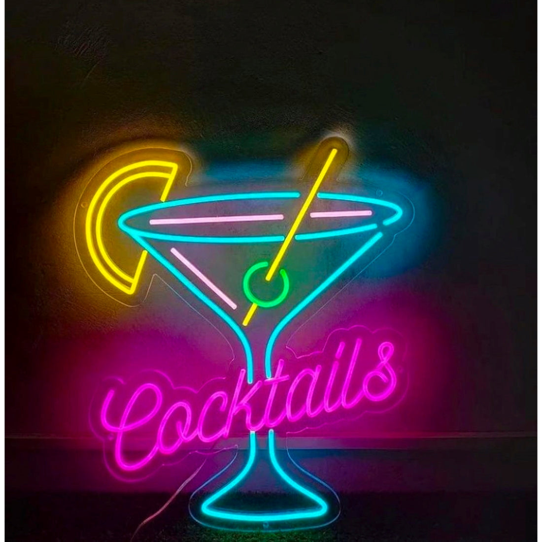 Cocktails Bar Led Sign Business Neon Sign Wall Decor