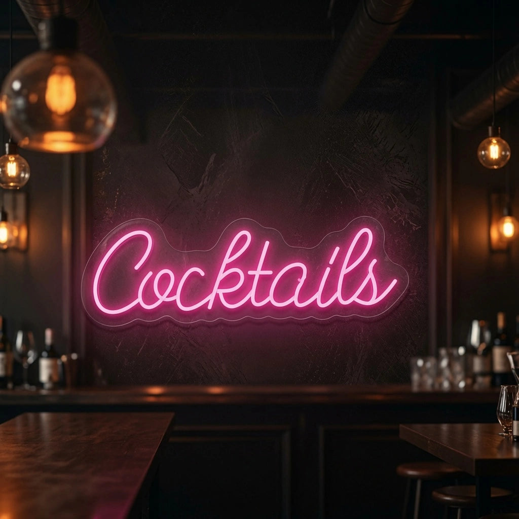 Cocktails Business LED Neon Sign - 01 Original Product Image