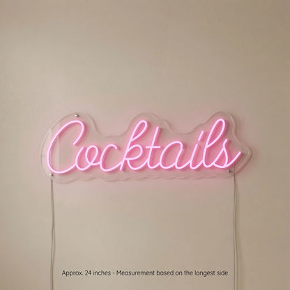 Cocktails Business LED Neon Sign - 04 Size Image