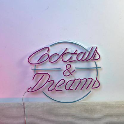 Cocktails Dreams Led Neon Sign Bar Led Neon Sign | Shineneon