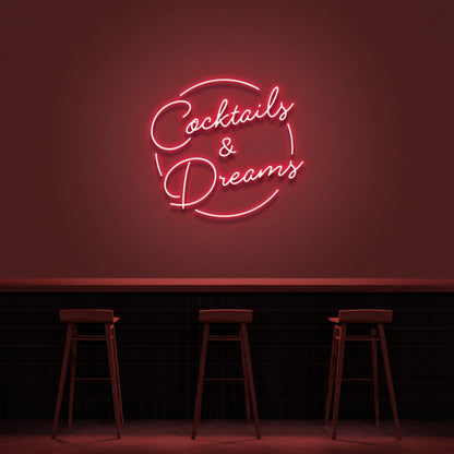 Cocktails Dreams Neon Sign (Style 2) | Shineneon