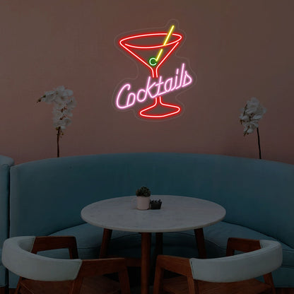 Cocktails Glass Led Neon Sign | Shineneon