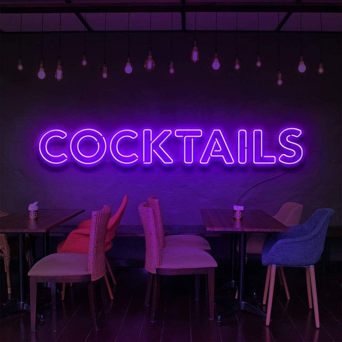 Cocktails Led Sign Business Neon Sign