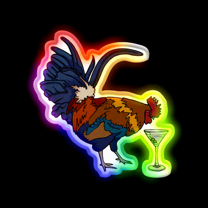 Cocktails Man Cave Bar Led Neon Sign Rgb Color