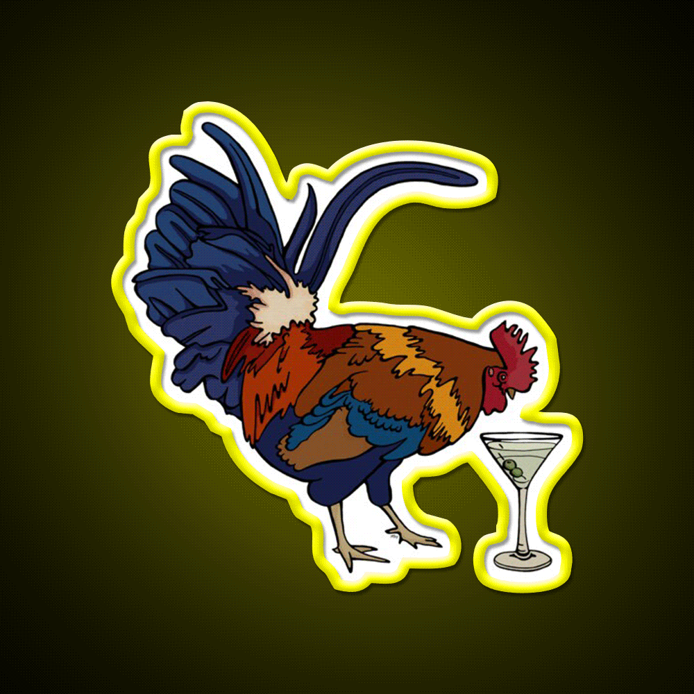 Cocktails Man Cave Bar Led Neon Sign Rgb Color