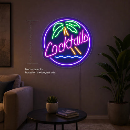 Cocktails Man Cave LED Neon Sign - Shineneon