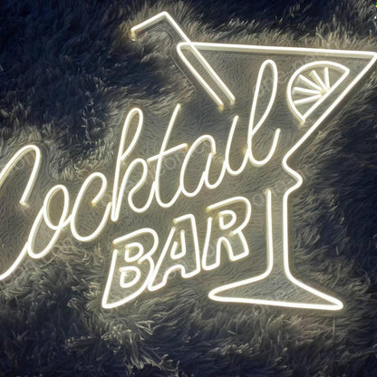 Cocktails Martini Glass Led Neon Sign Bar Decor | Shineneon