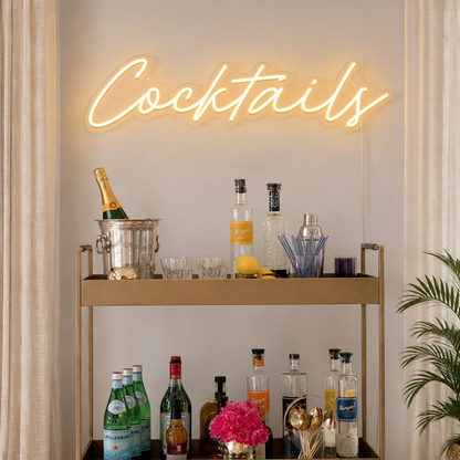 Cocktails Neon Sign Bar Cart Decor Party Decorations LED Neon Light Neon LED Neon Sign main product image