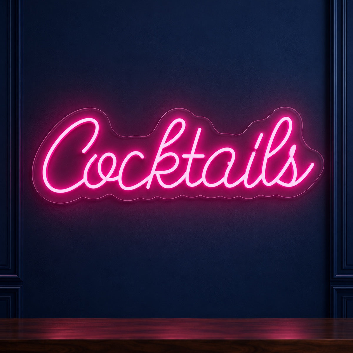 Cocktails LED Neon Sign - product hero