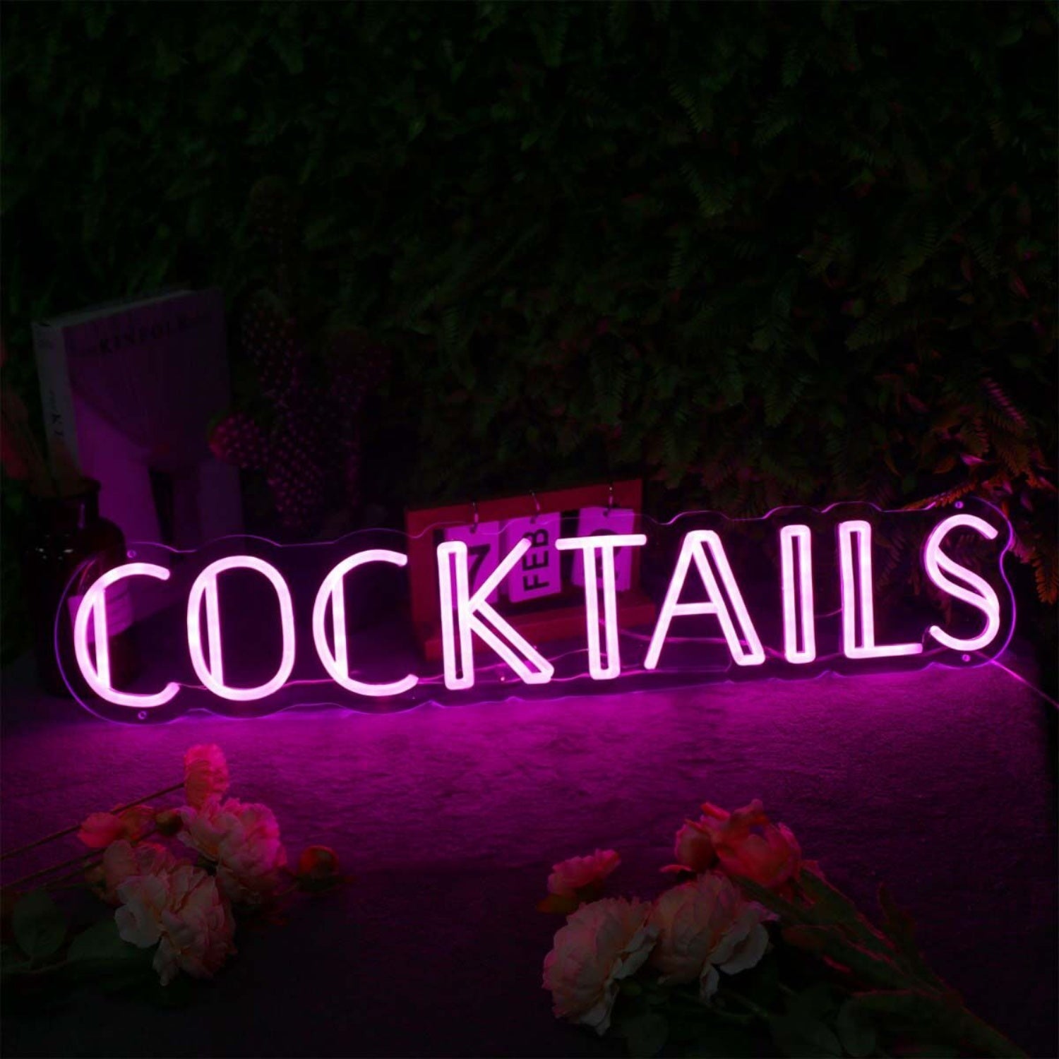 Cocktails Pink Neon Sign For Bars And Social Spaces | Shineneon