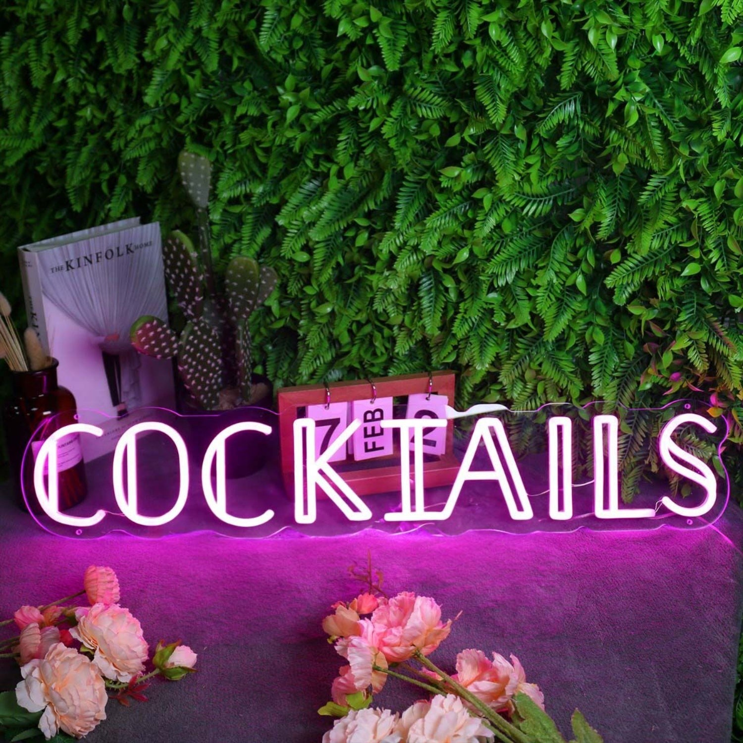Cocktails Pink Neon Sign For Bars And Social Spaces | Shineneon