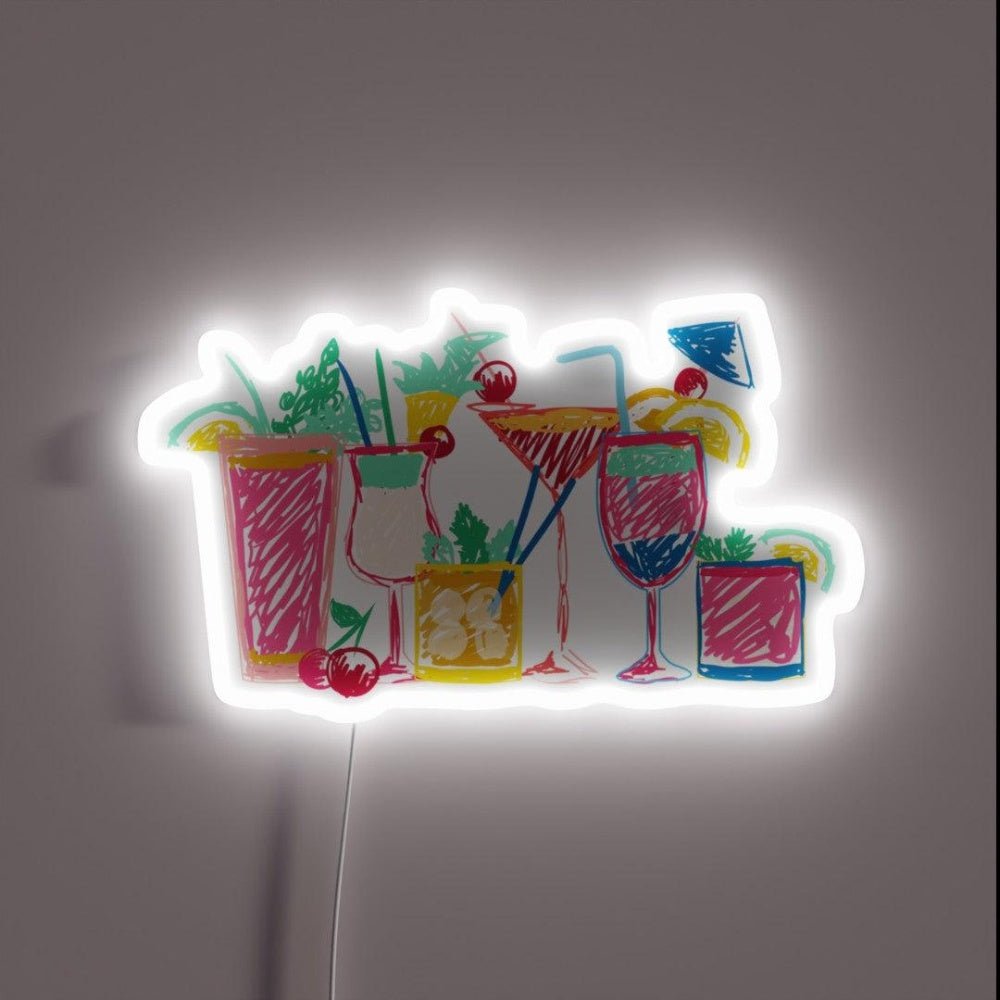 Cocktails Rgb Led Neon Sign - Shineneon
