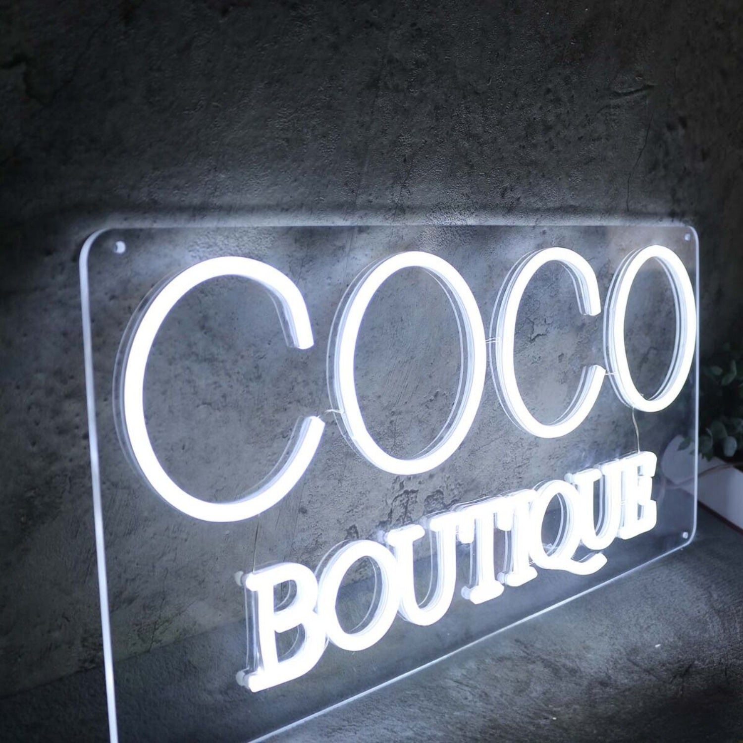 Coco Boutique White Led Neon Sign - Shineneon