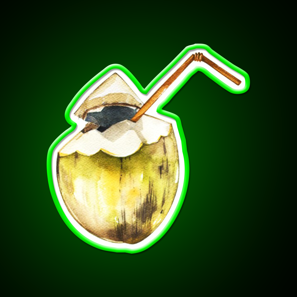 Coconut Cocktail Bar Decor Led Neon Sign Rgb Color - LED neon sign view 8