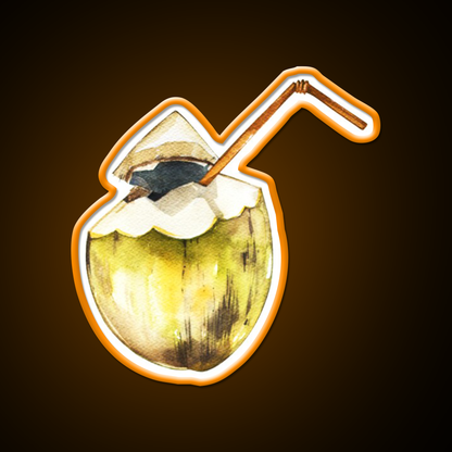 Coconut Cocktail Bar Decor Led Neon Sign Rgb Color - LED neon sign view 6