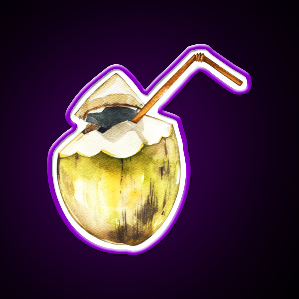 Coconut Cocktail Bar Decor Led Neon Sign Rgb Color - LED neon sign view 9