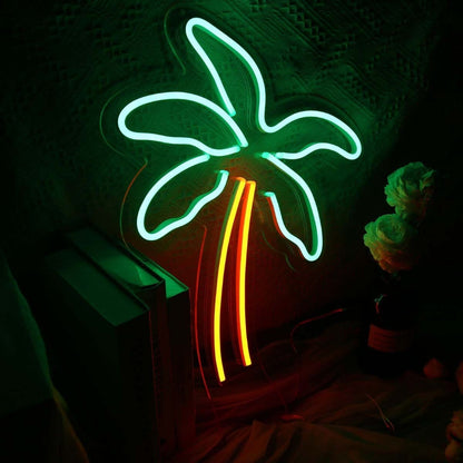 Coconut Tree Led Neon Sign For Tropical And Relaxing Decor - Shineneon