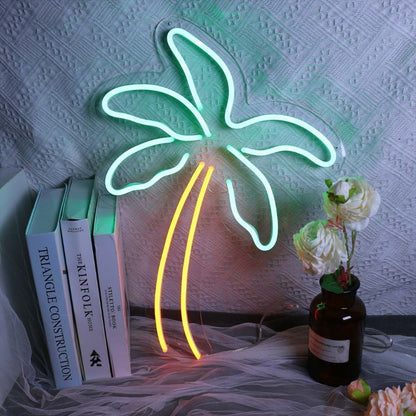 Coconut Tree Led Neon Sign For Tropical And Relaxing Decor - Shineneon