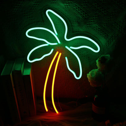 Coconut Tree Led Neon Sign For Tropical And Relaxing Decor - Shineneon