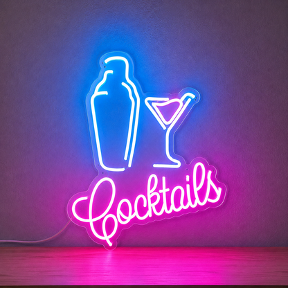 Coctail LED Neon Sign Neon Decoration For Cafes Home Neon Sign Wall Decor main product image
