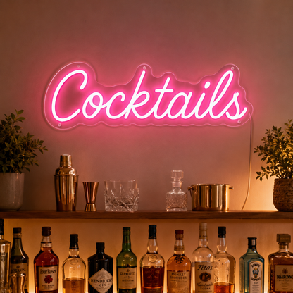 Coctails LED Neon Sign Bar Neon Sign Restaurant Neon Sign Pub Wall Decor main product image