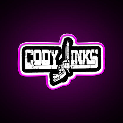 Cody Jinks Album Art Beer Bar Decor Led Neon Sign Rgb Color - Neon sign mounted on wall in room