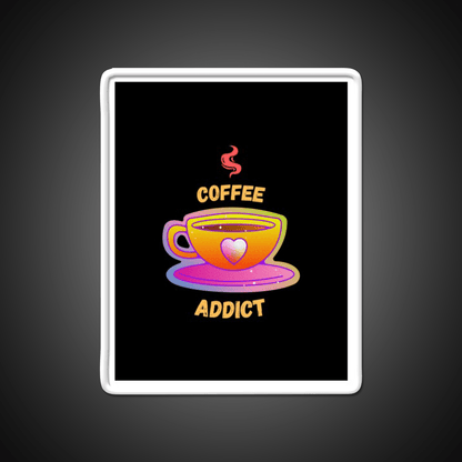 Coffee Addict Cafe Led Neon Sign Espresso Bar Art For Bakery Wall Art Rgb Color - Shineneon