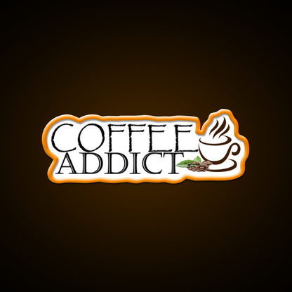 Coffee Addict Cafe Led Neon Sign Espresso Bar Art Rgb Color