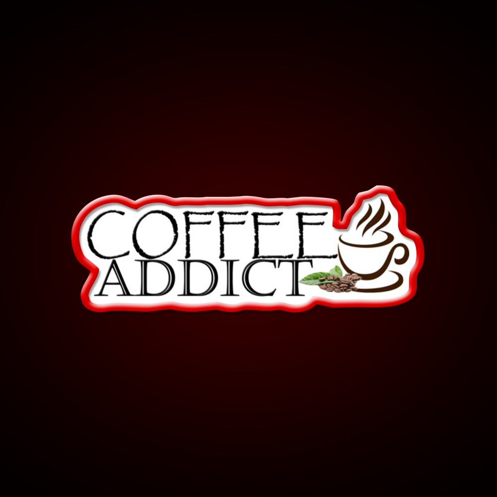 Coffee Addict Cafe Led Neon Sign Espresso Bar Art Rgb Color