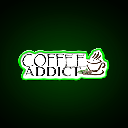 Coffee Addict Cafe Led Neon Sign Espresso Bar Art Rgb Color - Shineneon