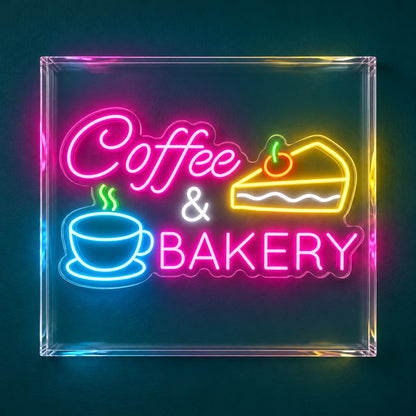 Coffee & Bakery Cup Cake LED Neon Sign - product hero