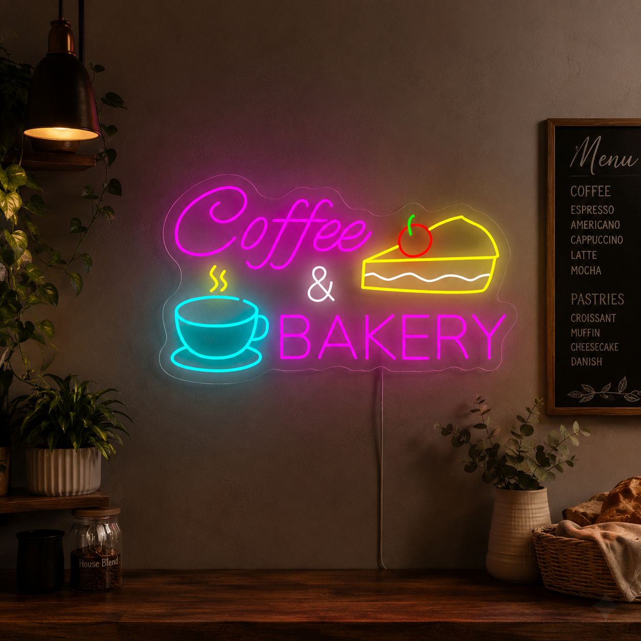 Coffee And Bakery LED Neon Sign - 01 Original Product Image