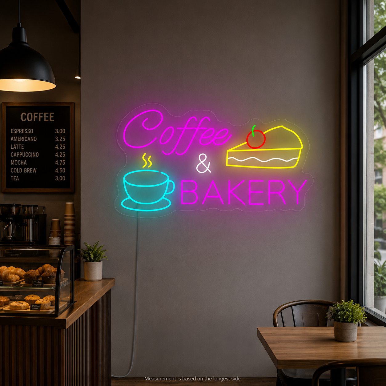 Coffee And Bakery LED Neon Sign - 04 Size Image